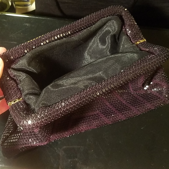 Vintage Purple and Black Sparkly Clutch - Picture 8 of 8